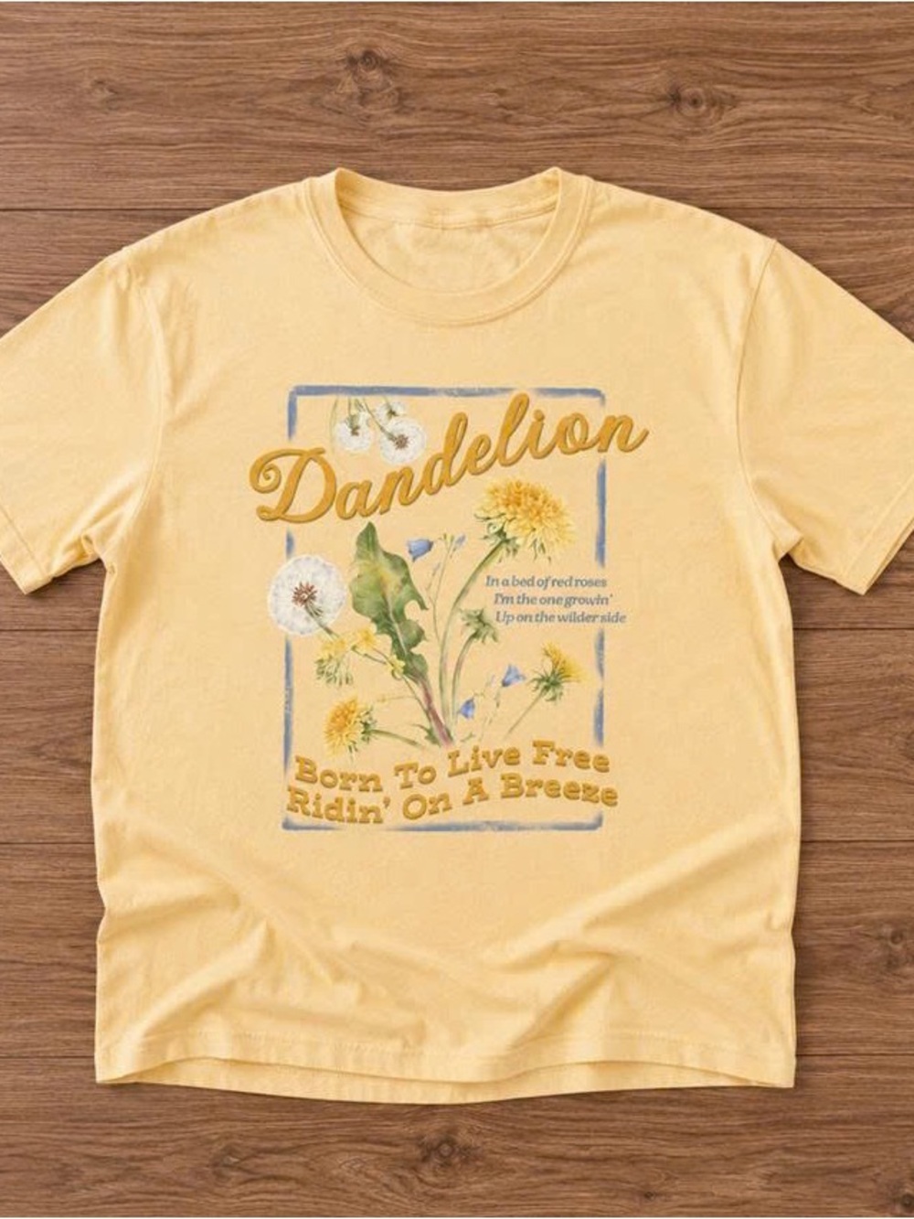 Yellow haze Dandelion shirt